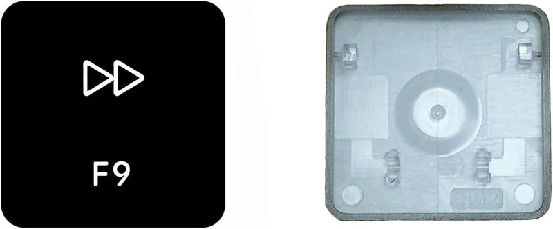GRMTRV Replacement Individual Key Cap Hinge for MacBook Air 13'' 15'' M3 M4 A3113 A3114 A3240 A3241, 14'' 16'' Pro/Max M4 A3185 A3186 A3401 A3112 A3403 2024-2025 (F9) - Image 2